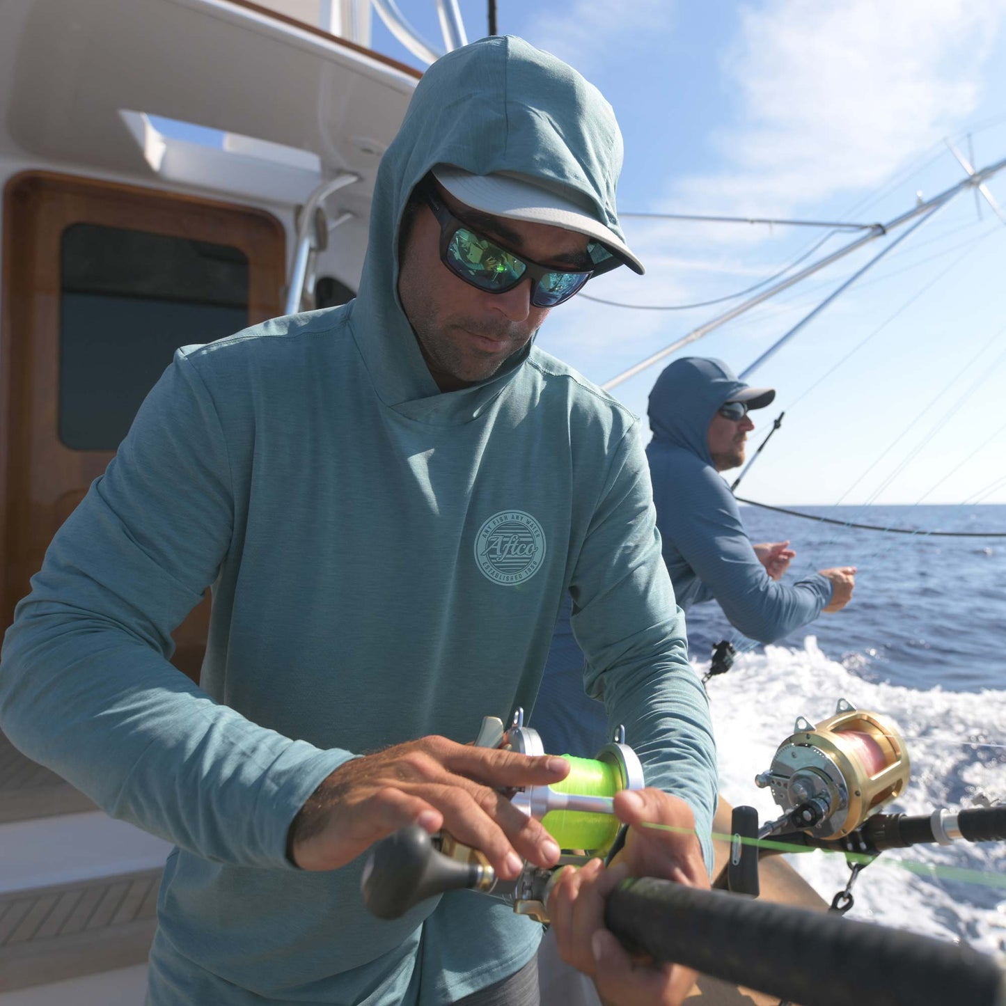 Mens Ocean Bound LS UPF Fishing Shirts - AFTCO