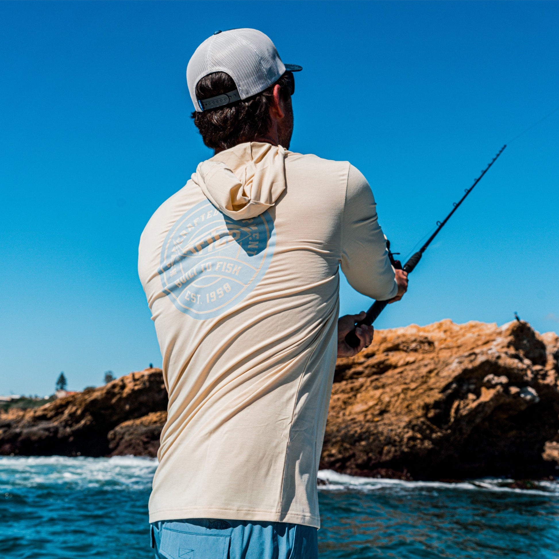 Mens Ocean Bound LS UPF Fishing Shirts - AFTCO