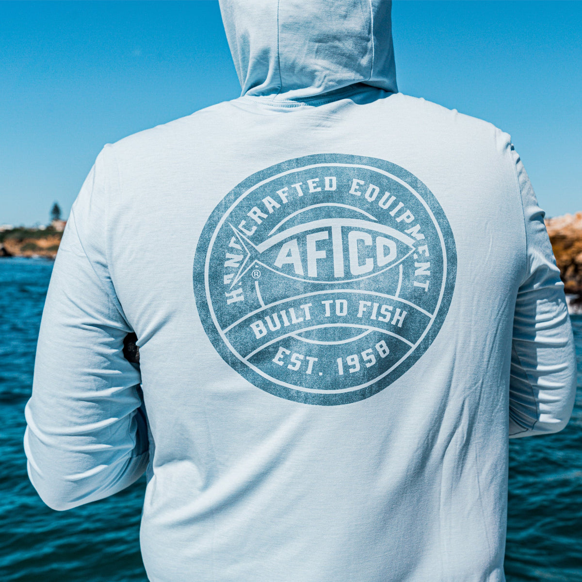 Mens Ocean Bound LS UPF Fishing Shirts - AFTCO