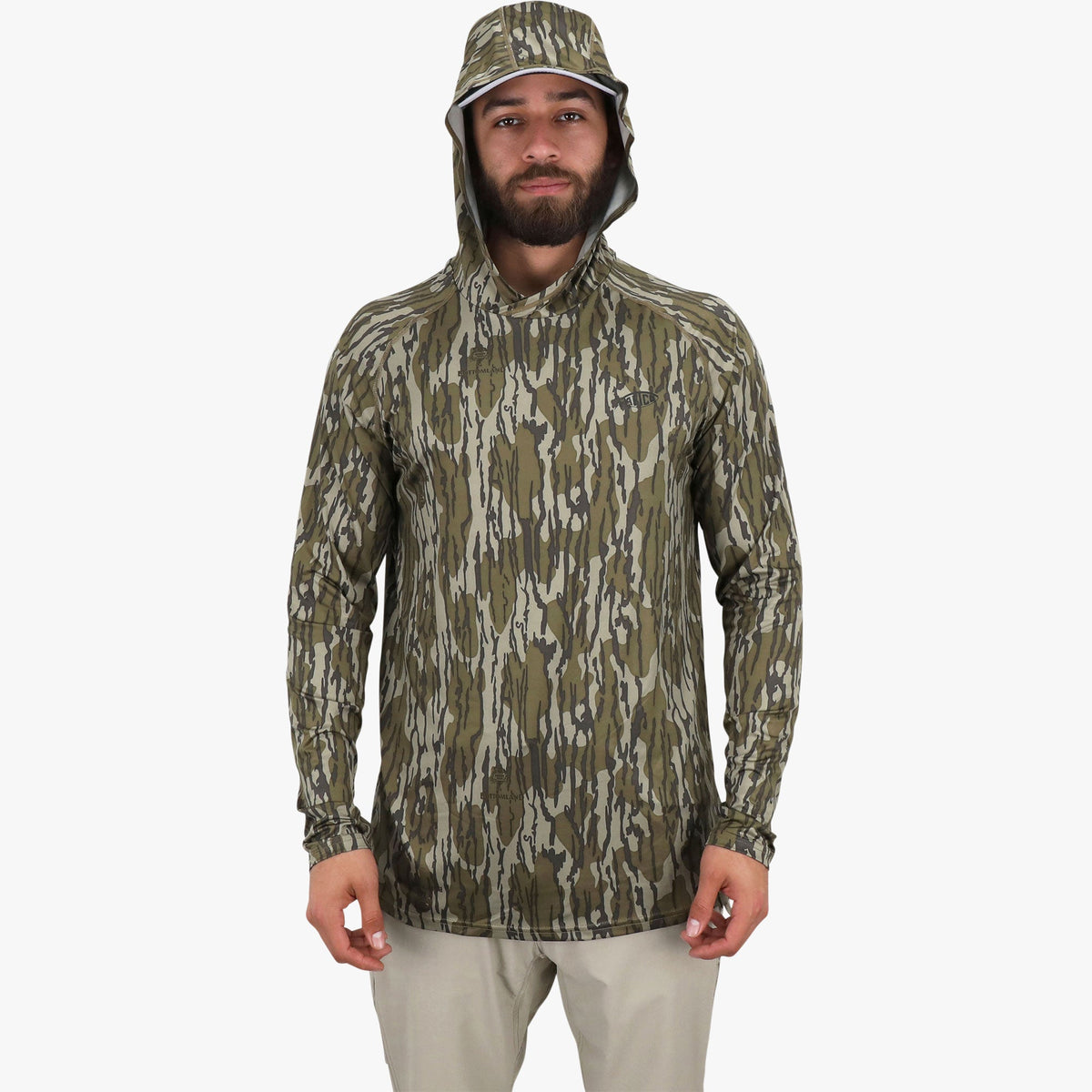 Mens Mossy Oak® Camo Performance Hood - AFTCO