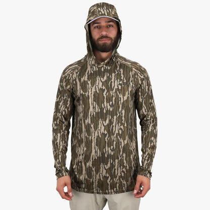 Mens Mossy Oak® Camo Performance Hood - AFTCO