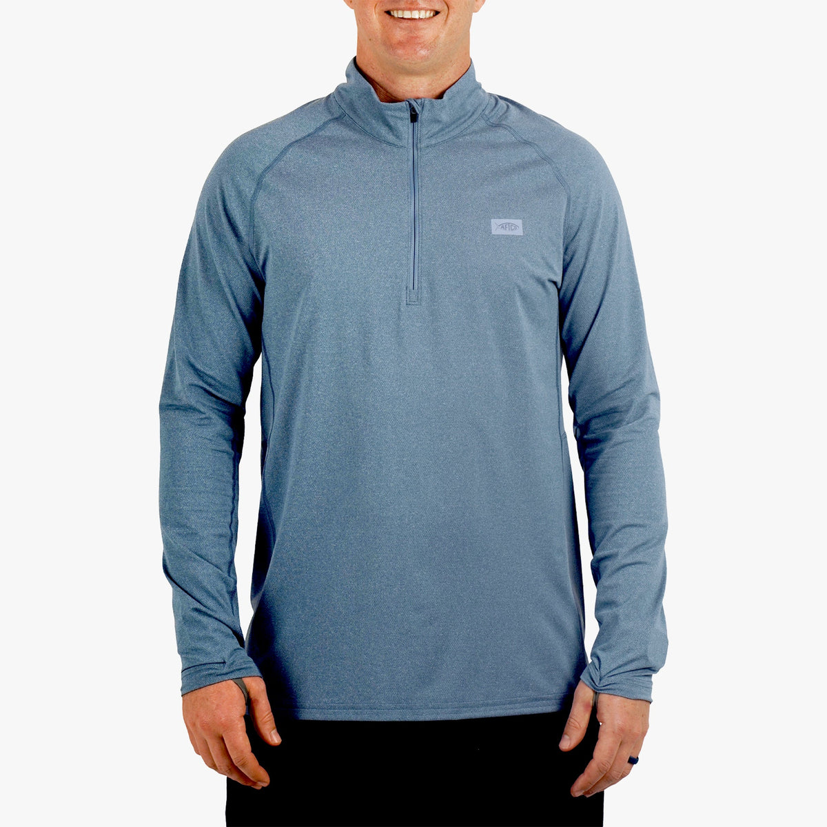 Mens Air O Mesh 1/4 Zip Performance Shirt - AFTCO