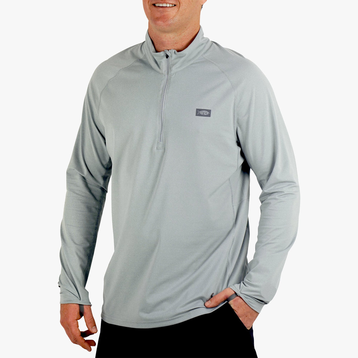 Mens Air O Mesh 1/4 Zip Performance Shirt - AFTCO