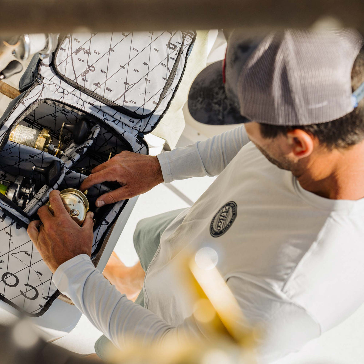 Mens Ocean Bound LS UV Protection Fishing Shirts - AFTCO