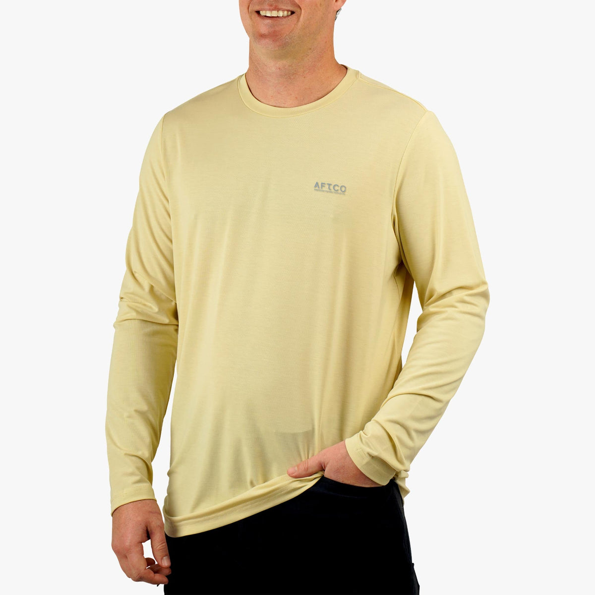 Mens Ocean Bound LS UV Protection Fishing Shirts - AFTCO