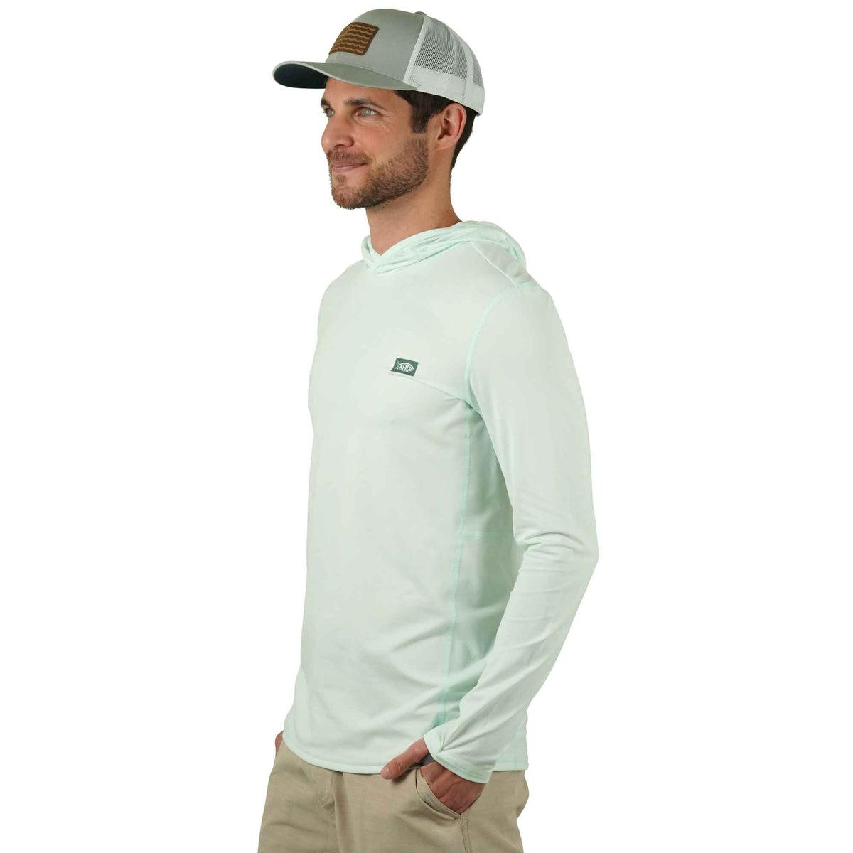 Mens Air O Mesh Hooded Fishing Shirt - AFTCO