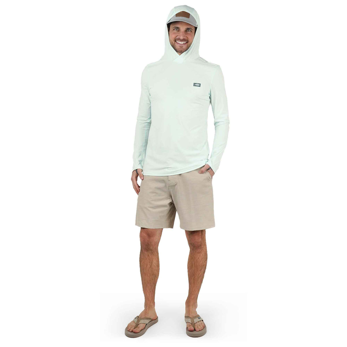 Mens Air O Mesh Hooded Fishing Shirt - AFTCO