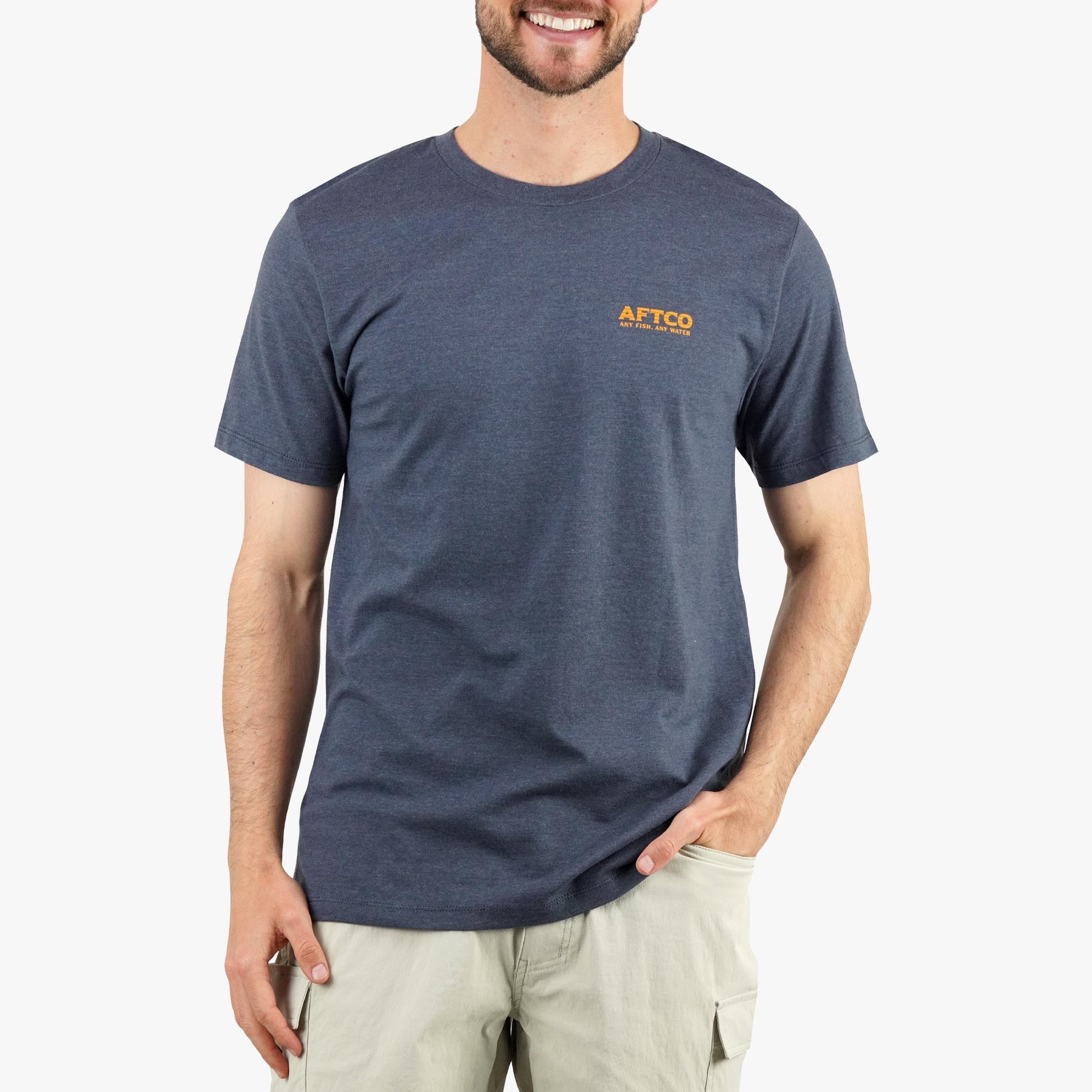 Mens Sunset Views SS Fishing T-Shirts - AFTCO