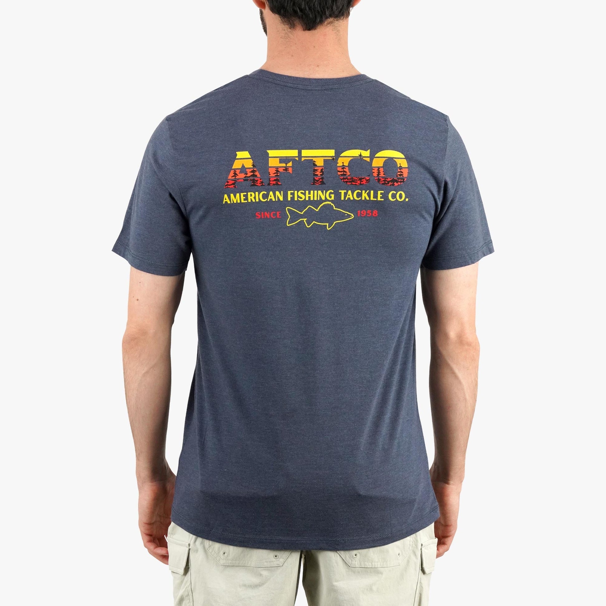 Mens Sunset Views SS Fishing T-Shirts - AFTCO