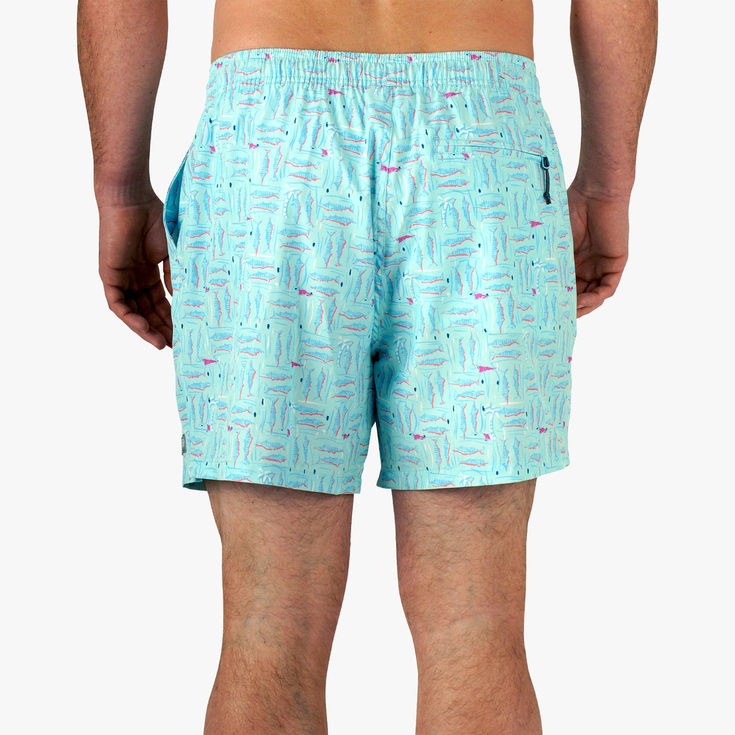 Mens Strike Printed Swim Trunks - AFTCO