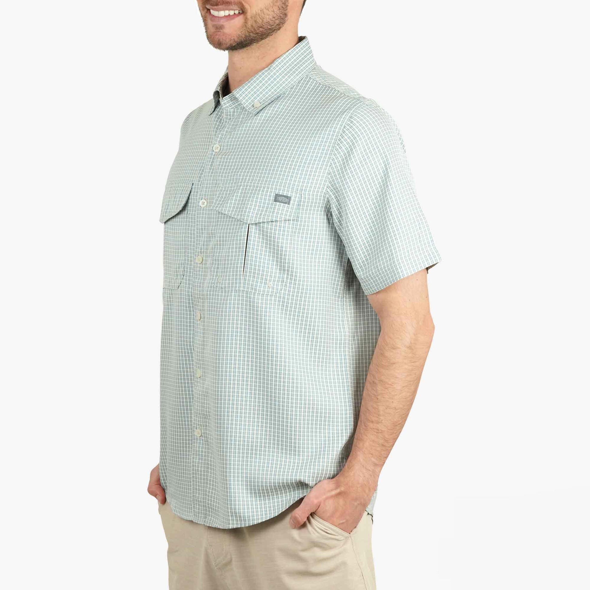 Mens Sirius Tech SS Vented Fishing Shirt - AFTCO