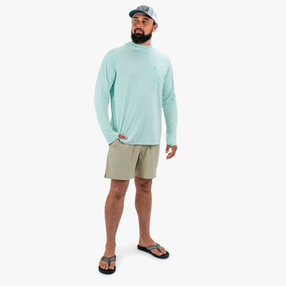 Mens Channel Hooded Performance Shirt - AFTCO
