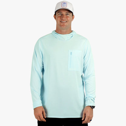 Mens Channel Hooded Performance Shirt - AFTCO