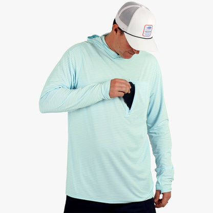Mens Channel Hooded Performance Shirt - AFTCO