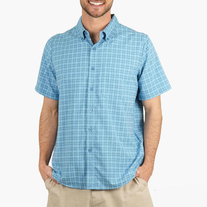 Mens Dorsal Short Sleeve Button Down Shirt - AFTCO
