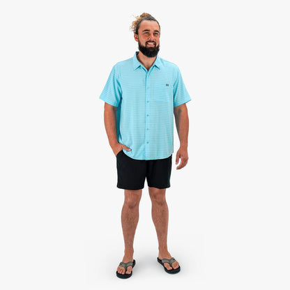 Mens Dorsal Short Sleeve Button Down Shirt - AFTCO
