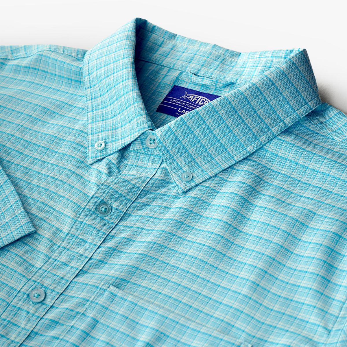 Mens Dorsal Short Sleeve Button Down Shirt - AFTCO