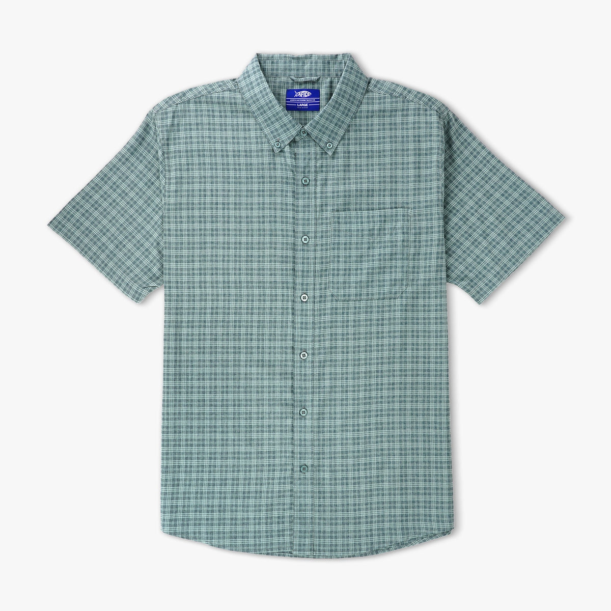 Mens Dorsal Short Sleeve Button Down Shirt - AFTCO
