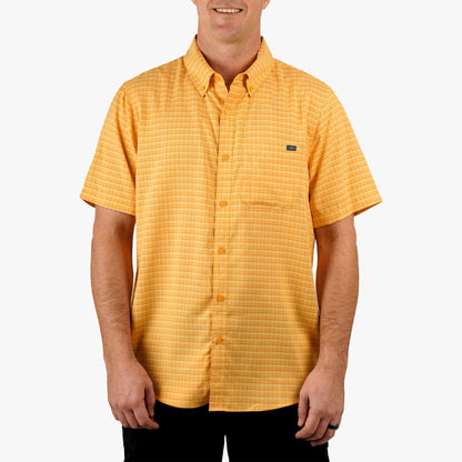 Mens Dorsal Short Sleeve Button Down Shirt - AFTCO