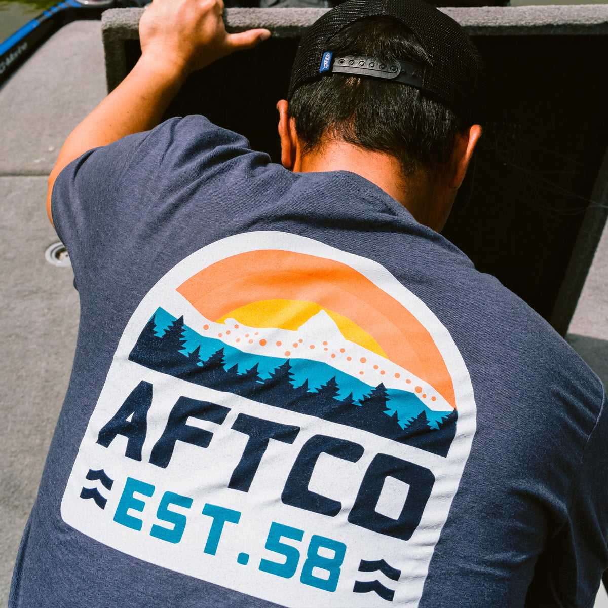 Mens Rustic Fishing T-Shirts - AFTCO