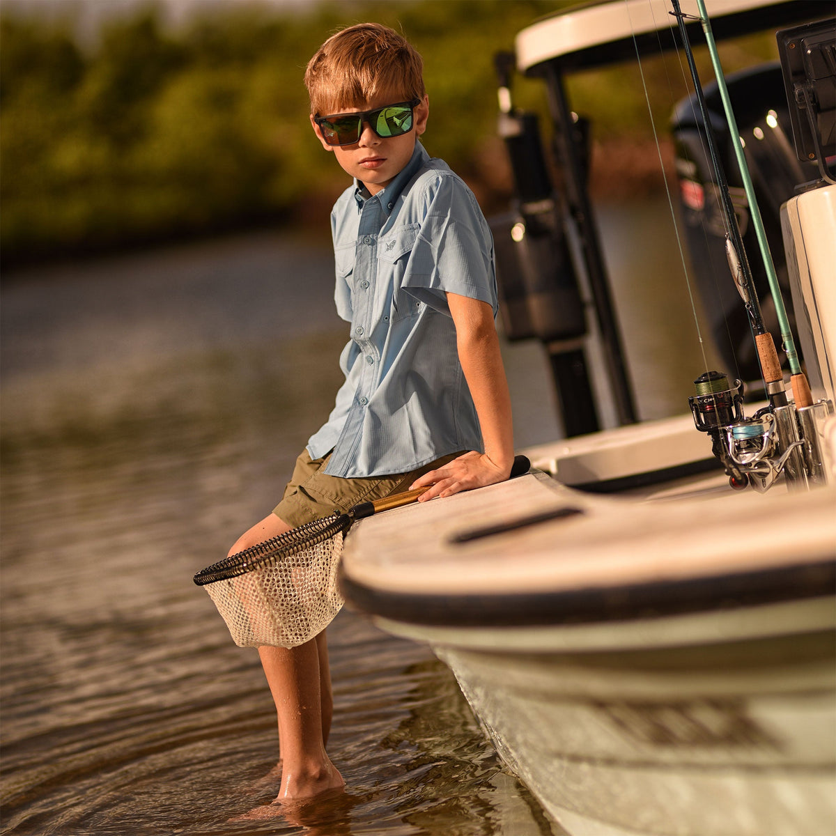 Mens|Kids Kids Original Fishing Shorts - AFTCO