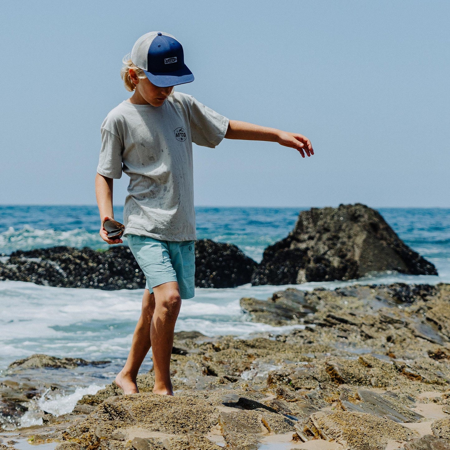 Mens|Kids Kids Original Fishing Shorts - AFTCO