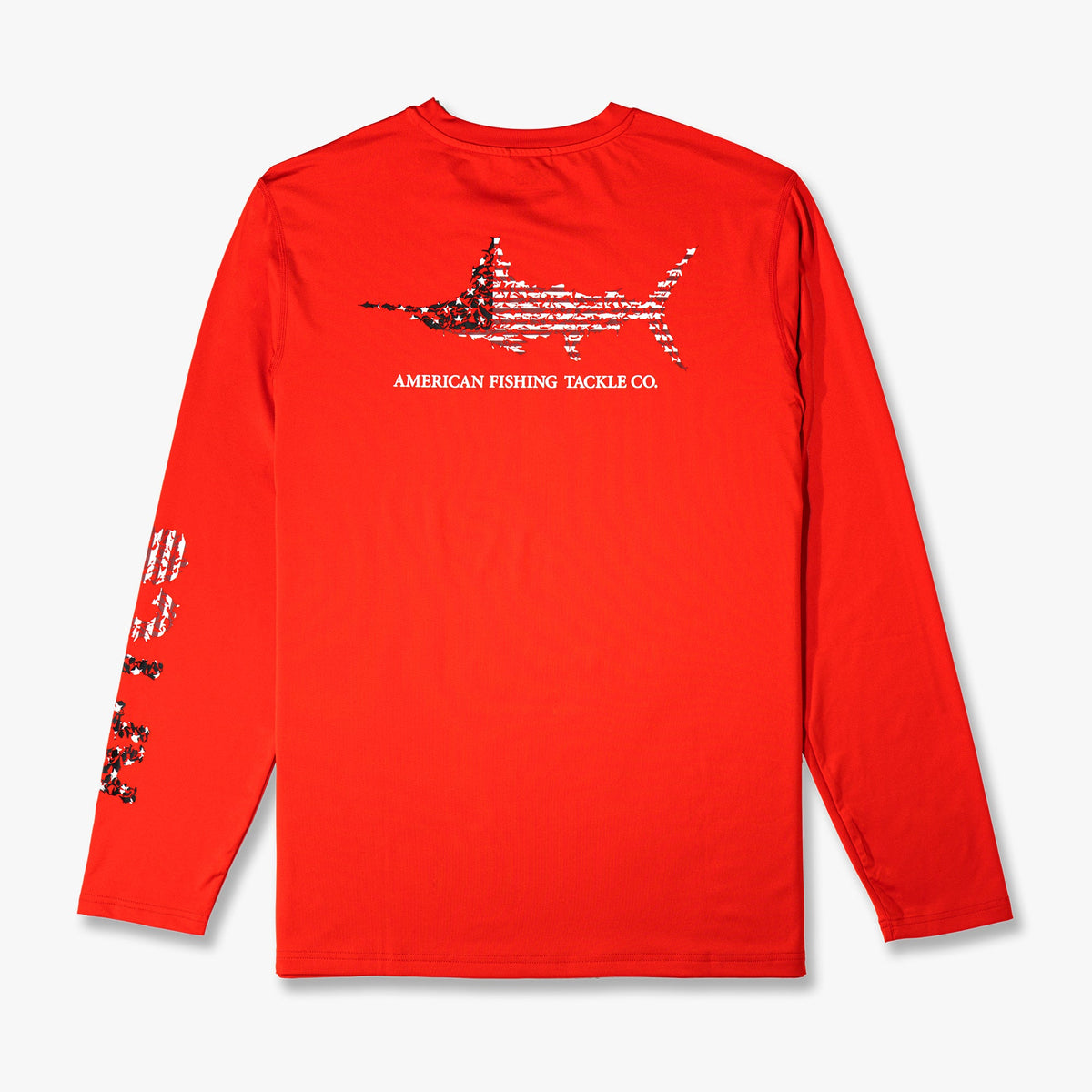 Mens Jigfish Americana LS Performance Fishing Shirt - AFTCO