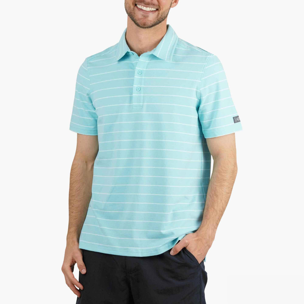 Mens Butterfish Fishing Polo Shirt - AFTCO