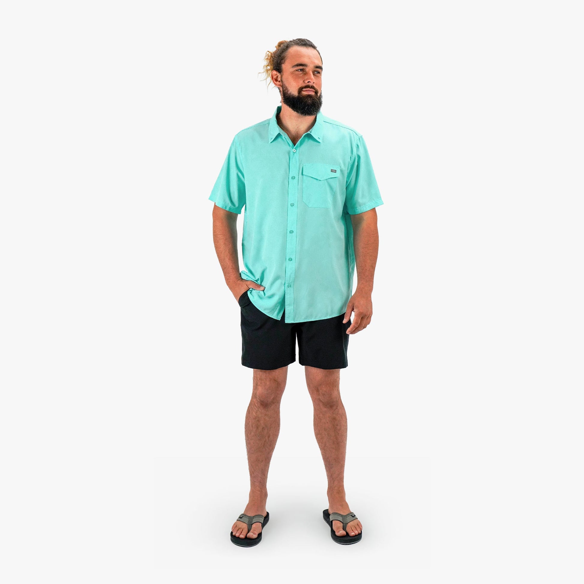 Mens Palomar SS Vented Fishing Shirt - AFTCO