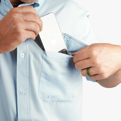 Mens Palomar SS Vented Fishing Shirt - AFTCO