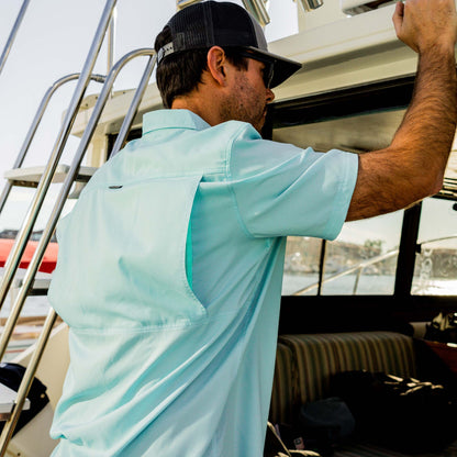 Mens Palomar SS Vented Fishing Shirt - AFTCO