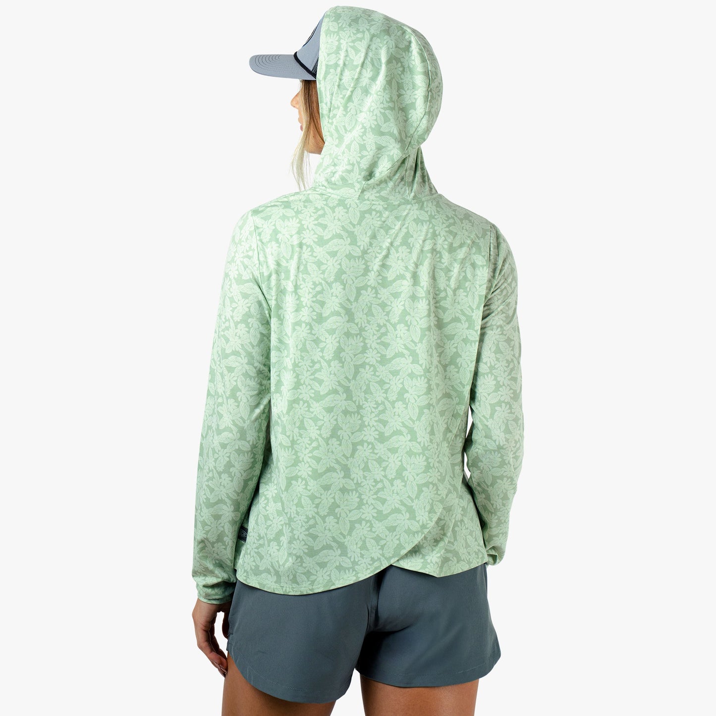 Womens Women's Ocean Bound Hooded Performance Shirt - AFTCO