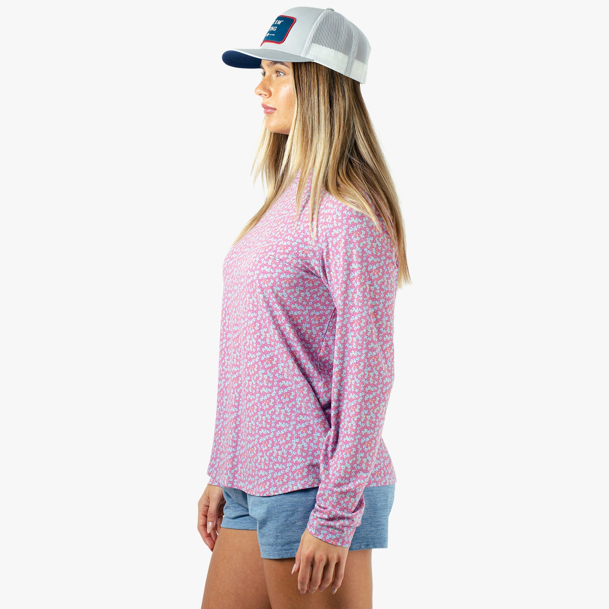 Womens Women's Ocean Bound Hooded Performance Shirt - AFTCO
