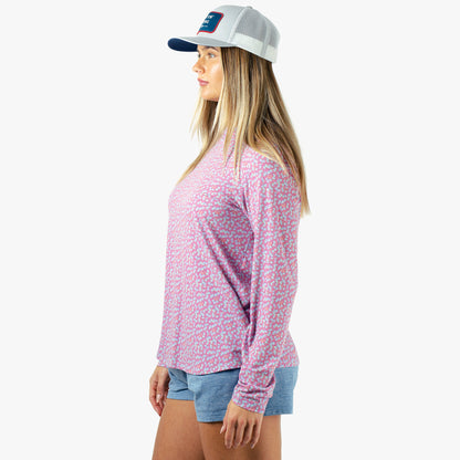 Womens Women's Ocean Bound Hooded Performance Shirt - AFTCO