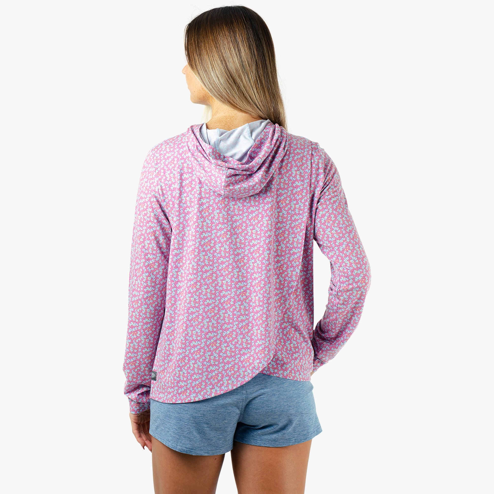 Womens Women's Ocean Bound Hooded Performance Shirt - AFTCO