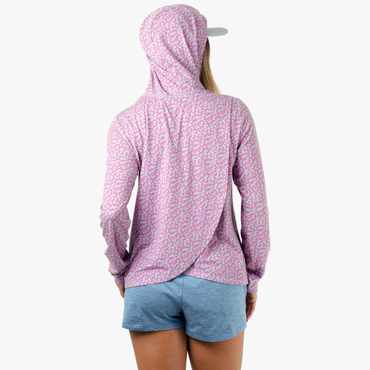 Womens Women's Ocean Bound Hooded Performance Shirt - AFTCO