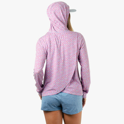 Womens Women's Ocean Bound Hooded Performance Shirt - AFTCO