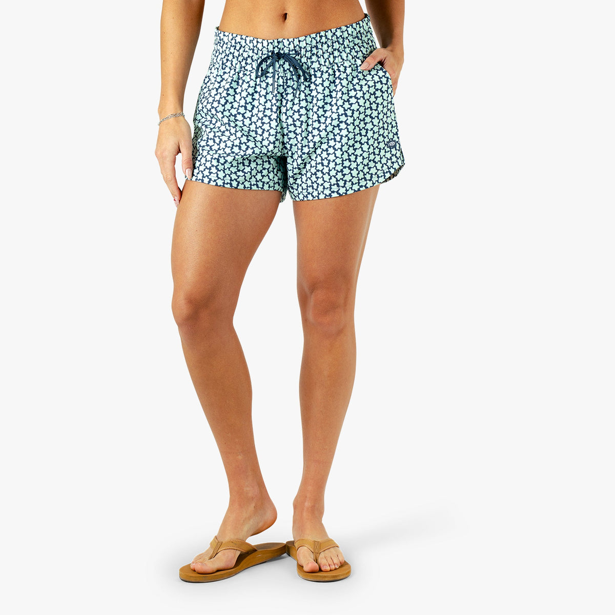 Womens Women's Strike Printed Swim Shorts - AFTCO