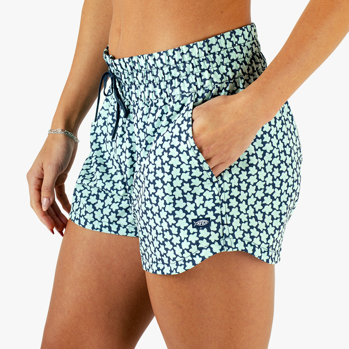 Womens Women's Strike Printed Swim Shorts - AFTCO