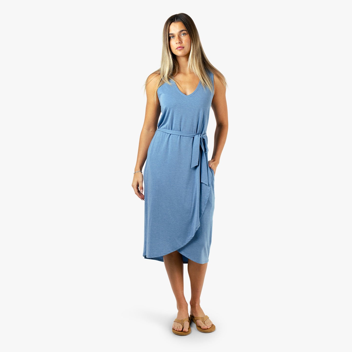 Womens Women's Ocean Bound Sleeveless Quick Dry Dress - AFTCO