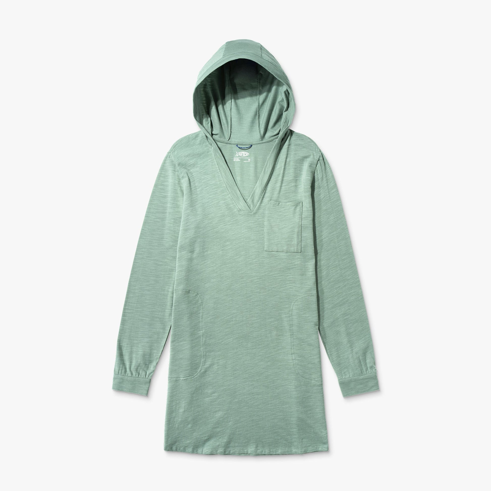 Womens Women's Cloud Knit Hooded Fishing Cover Up - AFTCO