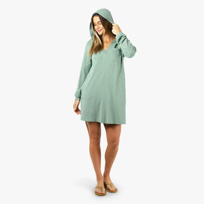 Womens Women's Cloud Knit Hooded Fishing Cover Up - AFTCO