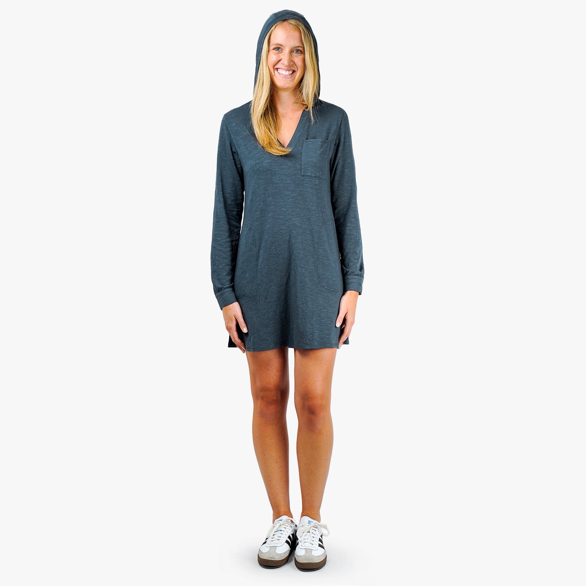 Womens Women's Cloud Knit Hooded Fishing Cover Up - AFTCO