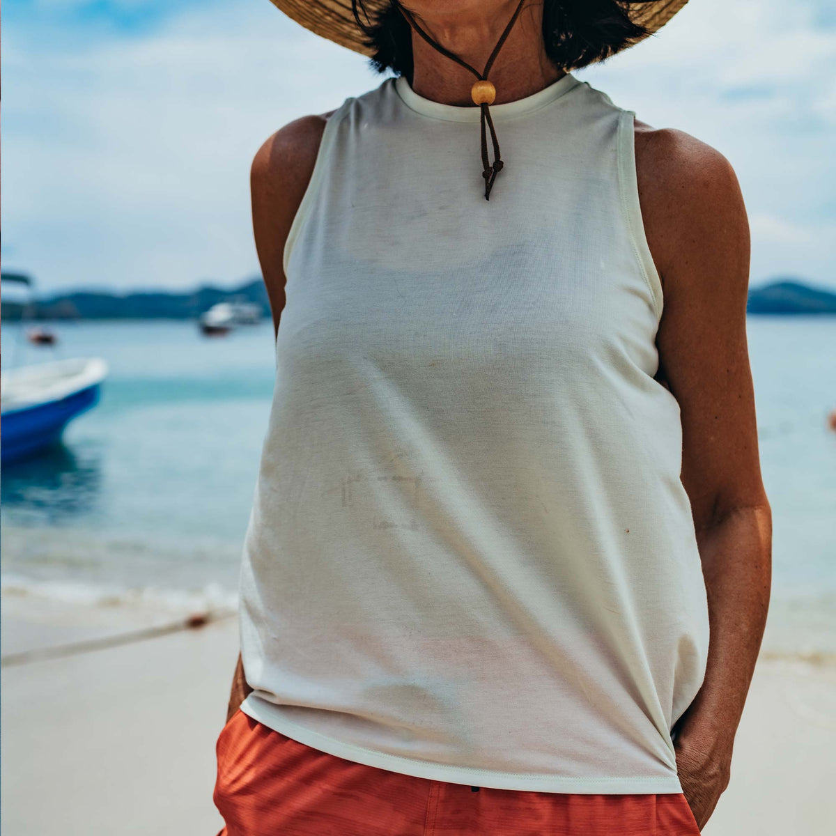 Womens Women's Ocean Bound Performance Tank - AFTCO