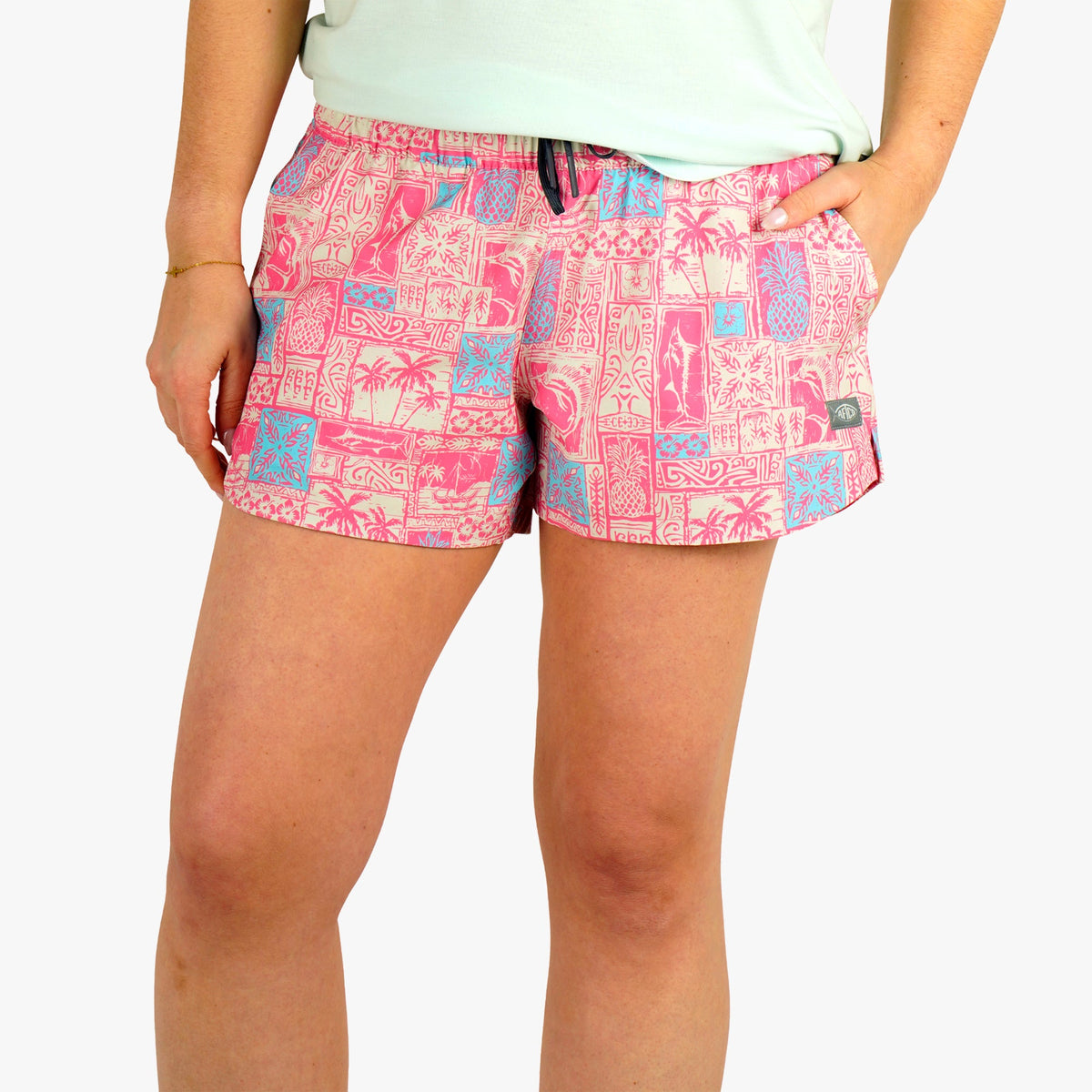 Womens Women's Strike Printed Swim Shorts - AFTCO