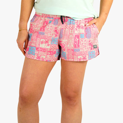 Womens Women's Strike Printed Swim Shorts - AFTCO