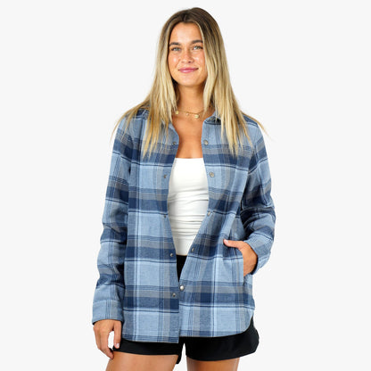 Womens Women's Stout Button Up Shacket - AFTCO