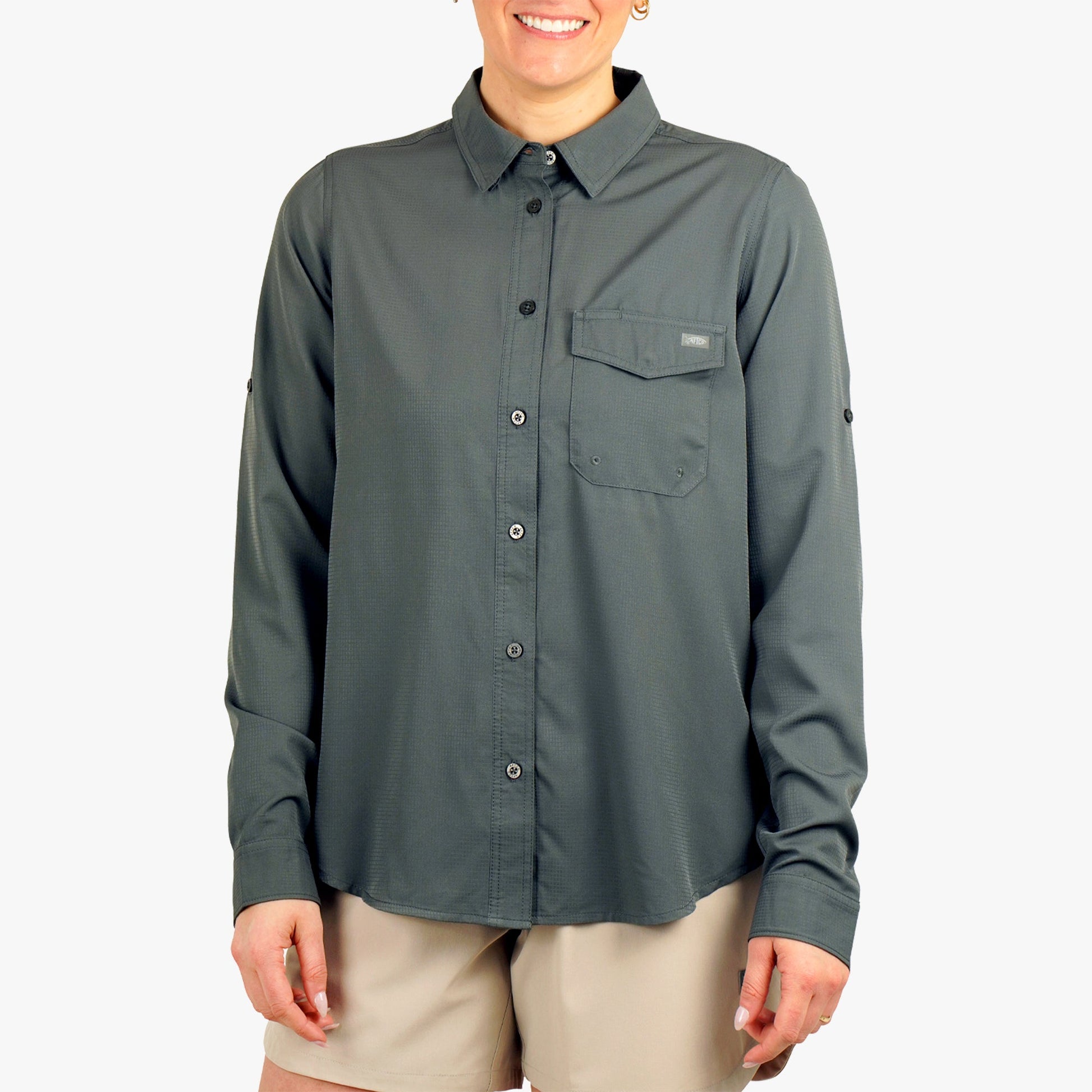 Womens Women's Palomar Tech LS Wovens - AFTCO