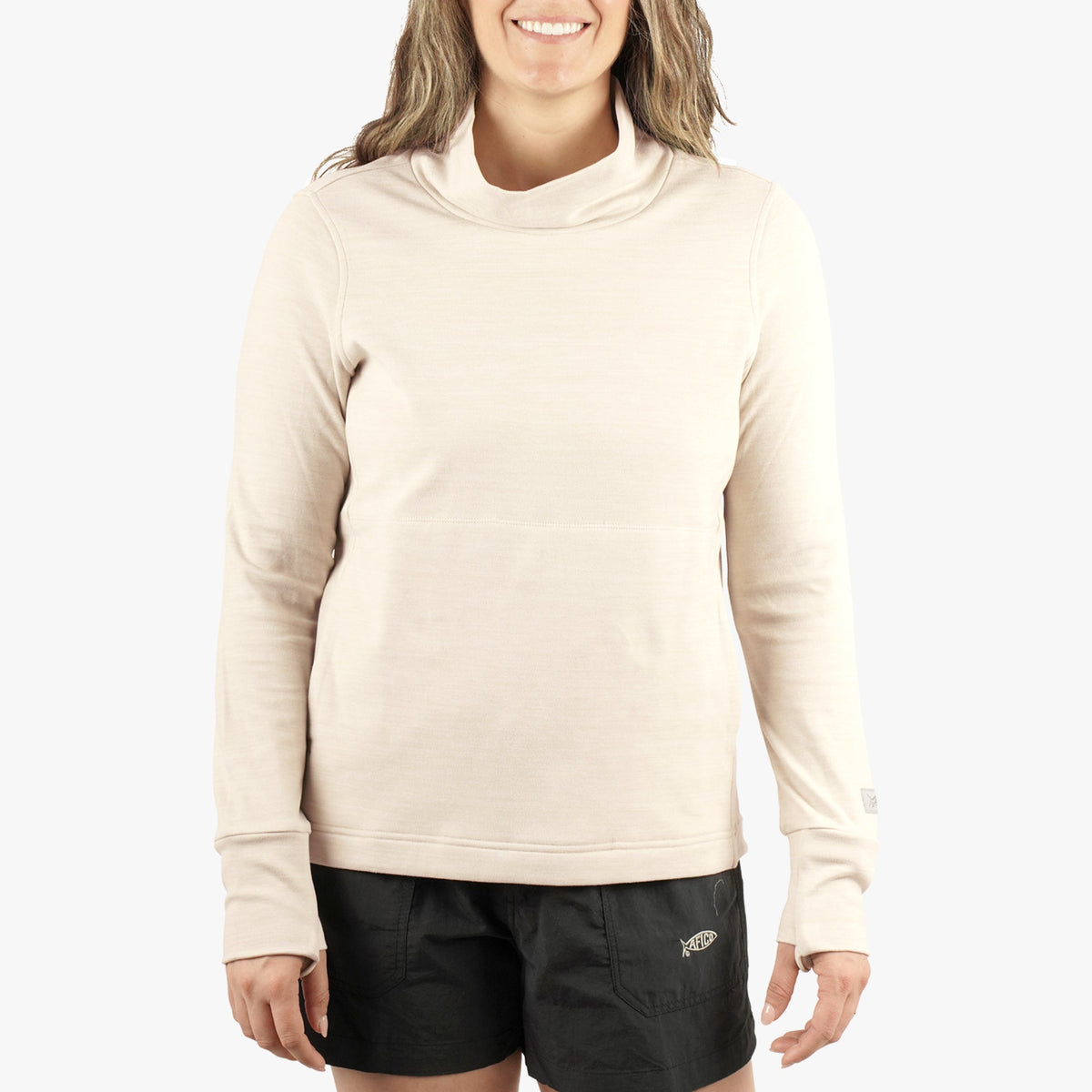 Womens Women's Coastal Layer Funnel Neck Sweater - AFTCO