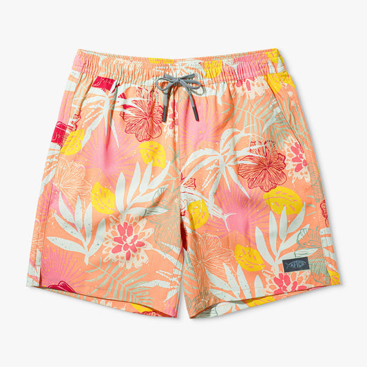 Kids Youth Strike Printed Swim Shorts - AFTCO